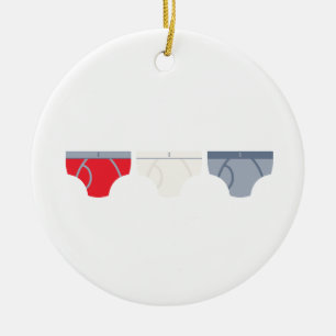 Underwear Ceramic Tree Decoration