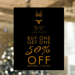 Underwear Store Lingerie Boutique Sale Proposition Poster