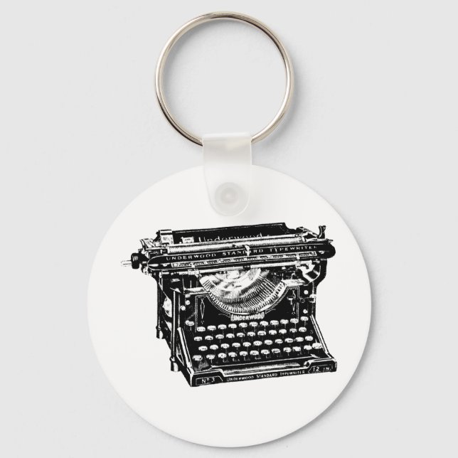 Underwood Typewriter Writer Key Ring (Front)