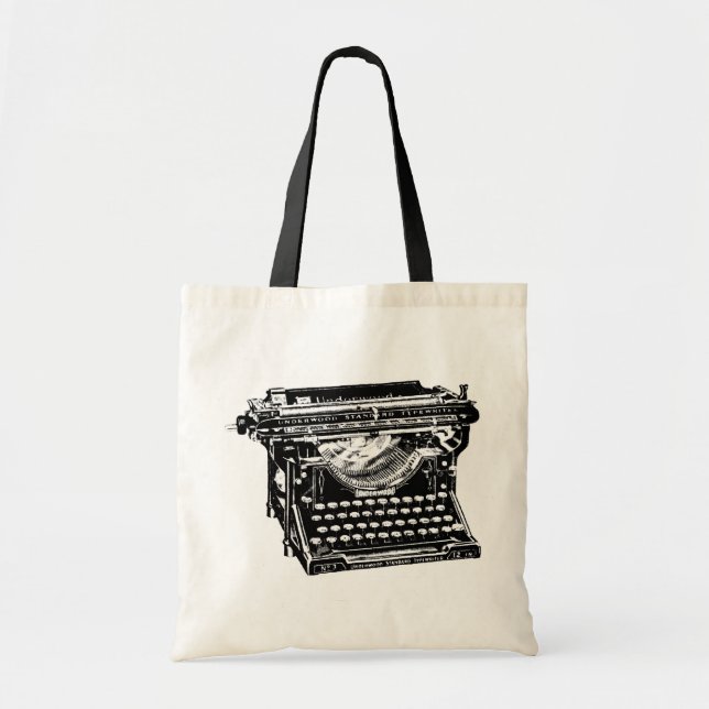 Underwood Typewriter Writer Tote Bag (Front)
