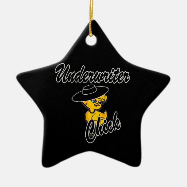 Underwriter Chick #4 Ceramic Tree Decoration (Front)