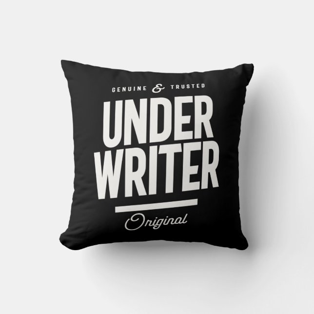 Underwriter Job Title Gift Cushion (Front)