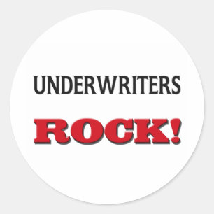Underwriters Rock Classic Round Sticker