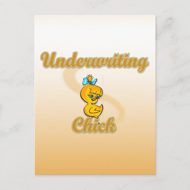 Underwriting Chick Postcard (Front)