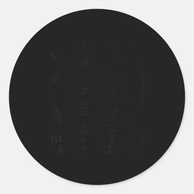 Undiagnosed But Soing Ain't Right Funny Raccoon Ch Classic Round Sticker (Front)