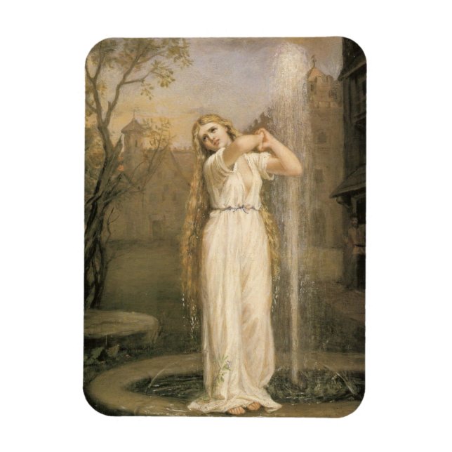 Undine (by John William Waterhouse) Magnet (Vertical)
