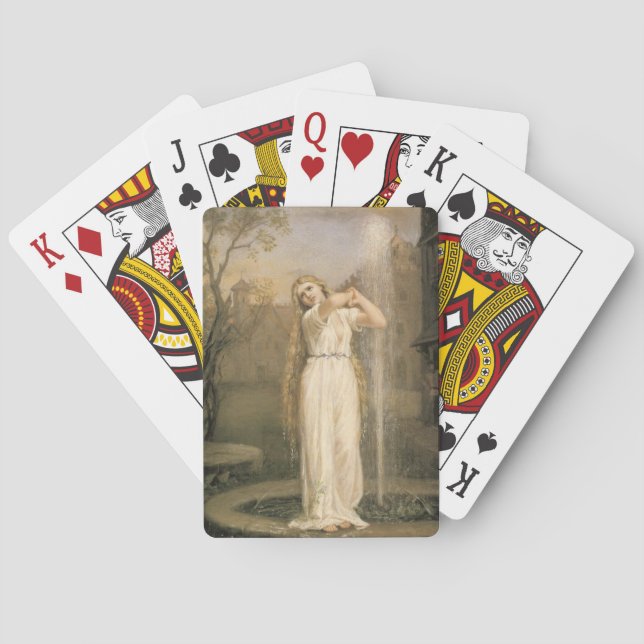 Undine (by John William Waterhouse) Playing Cards (Back)