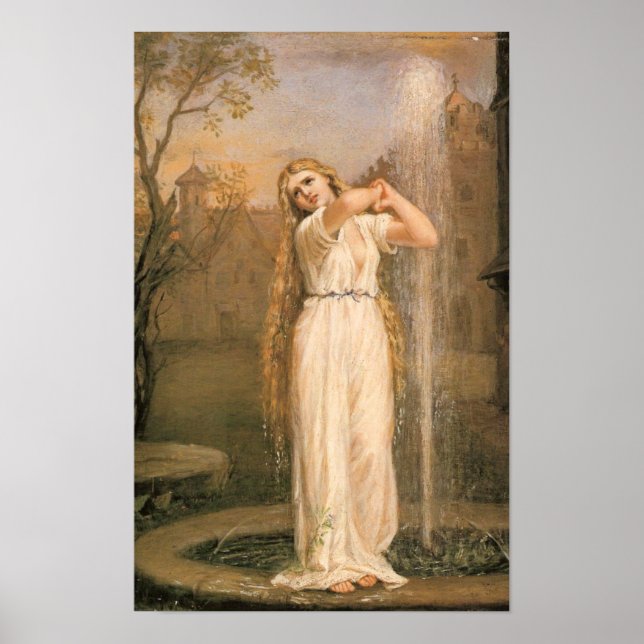 Undine by John William Waterhouse Poster (Front)