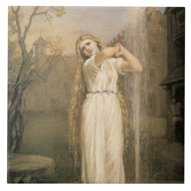Undine (by John William Waterhouse) Tile (Front)