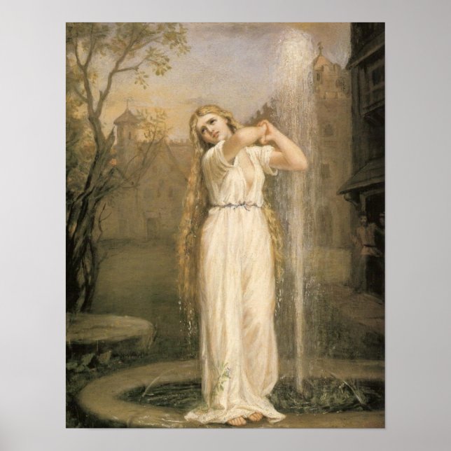 Undine by Waterhouse Poster (Front)