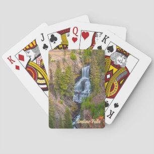 Undine Falls Lava Creek Yellowstone National Park Playing Cards