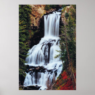Undine Falls, Yellowstone Poster