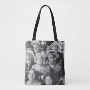 UNDIVIDED ATTENTIONattentive, crowd, vintage, retr Tote Bag