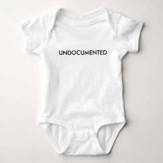 "UNDOCUMENTED" babby Baby Bodysuit