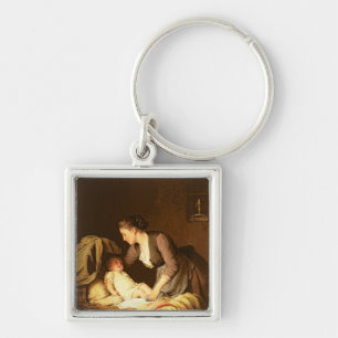 Undressing the Baby, 1880 Key Ring