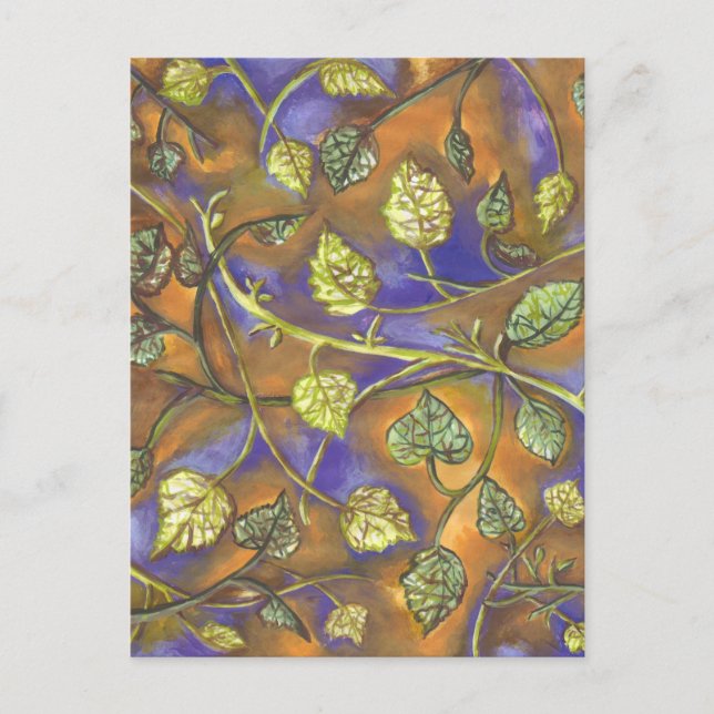 undulating leaves postcard (Front)