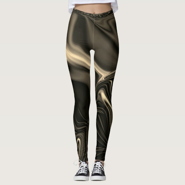 Undulatios or whitish brown smoke over dark brown? leggings (Front)