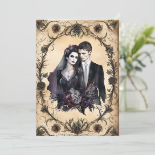 Undying Love Gothic Wedding Invitation
