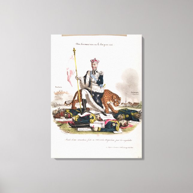 Une fois sacre rien ne le fut pour moi' canvas print (Front)