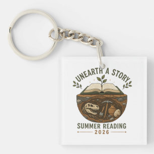 Unearth A Story Paleontology Summer Reading Key Ring