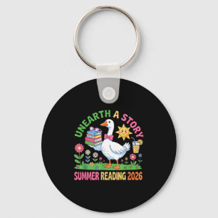 Unearth a story summer 2026 silly goose reading key ring