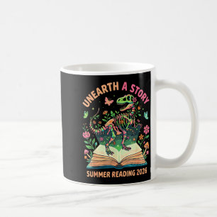 Unearth a Story Summer Library Reading 2026 Dino Coffee Mug