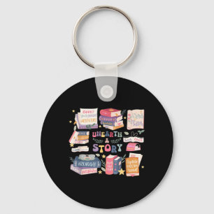 Unearth A Story Summer Reading 2026 Book Library Key Ring