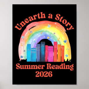 Unearth a story summer reading 2026 librarian book poster