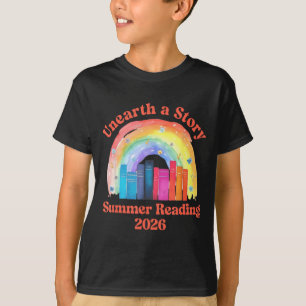 Unearth a story summer reading 2026 librarian book T-Shirt