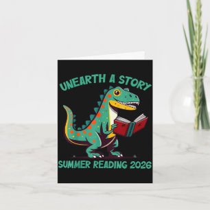 Unearth a story summer reading 2026 men women kids card