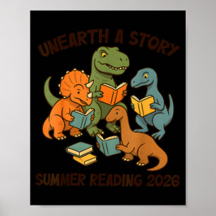 Unearth a story summer reading 2026 men women kids poster