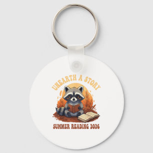 Unearth a story summer reading 2026 raccoon key ring
