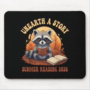 Unearth a story summer reading 2026 raccoon mouse mat