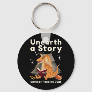 Unearth a Story Summer Reading 2026 Spinosaurus Key Ring