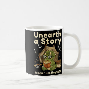 Unearth a story summer reading 2026 triceratops coffee mug