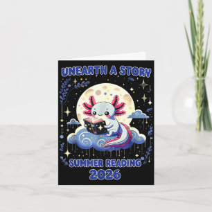 Unearth a story summer reading program 2026 funny card