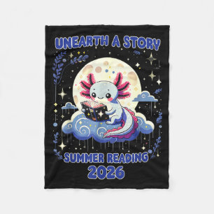 Unearth a story summer reading program 2026 funny fleece blanket