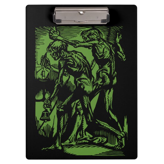 Unearthed Horrors of Dead Miners for Halloween Clipboard (Front)