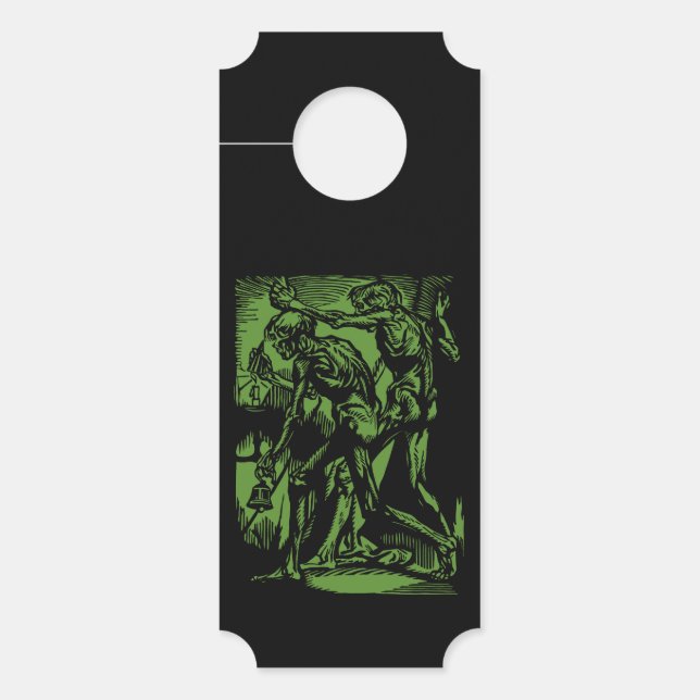 Unearthed Horrors of Dead Miners for Halloween Door Hanger (Front)