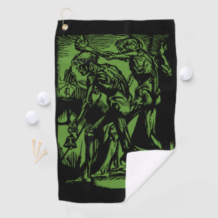 Unearthed Horrors of Dead Miners for Halloween Golf Towel