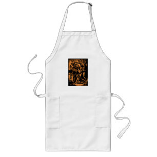 Unearthed Horrors of Dead Miners for Halloween Long Apron
