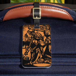 Unearthed Horrors of Dead Miners for Halloween Luggage Tag