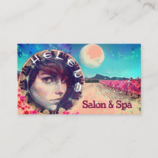Unearthly Beauty Salon Spa Hairdresser Business Card (Front)