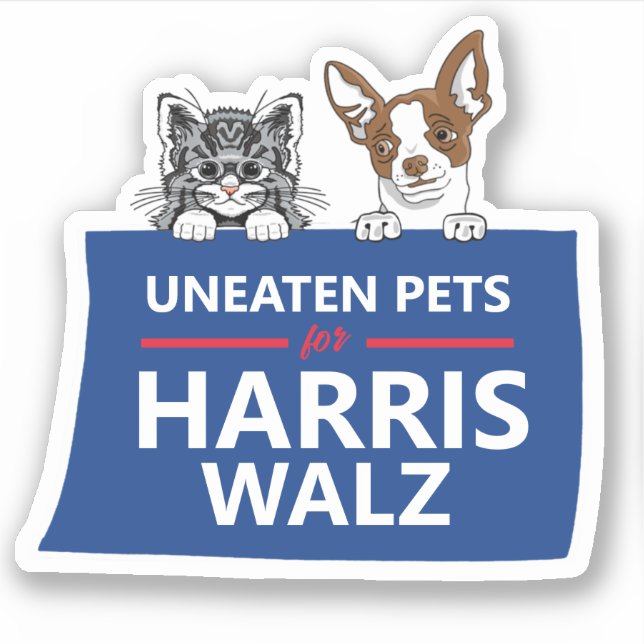 Uneaten Pets for Harris Walz (Front)