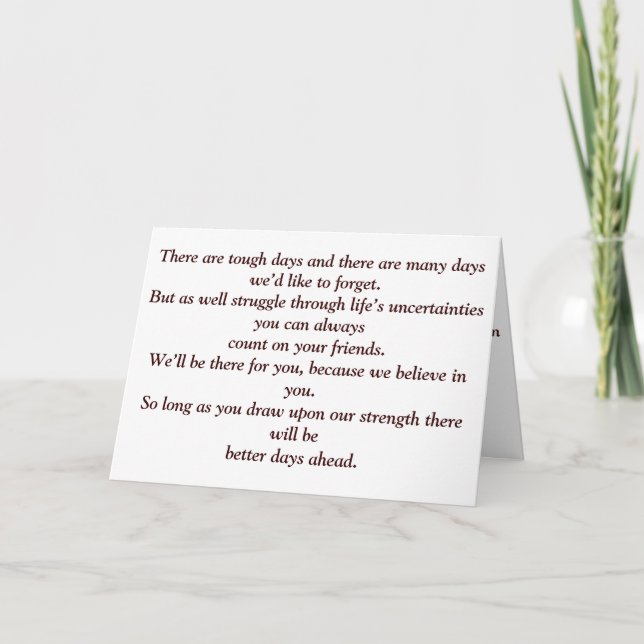 unemployed card (Front)