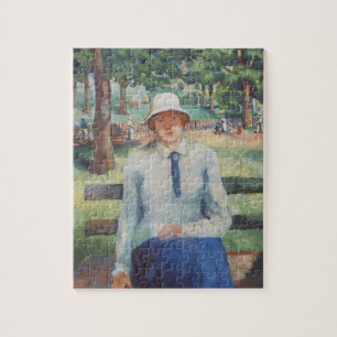 Unemployed Girl by Kazimir Malevich Jigsaw Puzzle