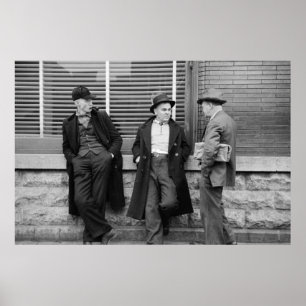 Unemployed miners poster