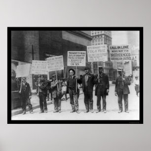Unemployed Parade NYC 1909 Poster