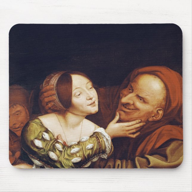 Unequal Love or, The Mismatched Couple Mouse Mat (Front)