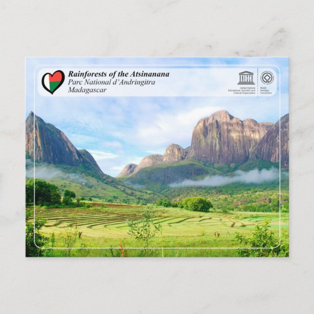 UNESCO - Atsinanana - Andringitra National Park Postcard (Front)